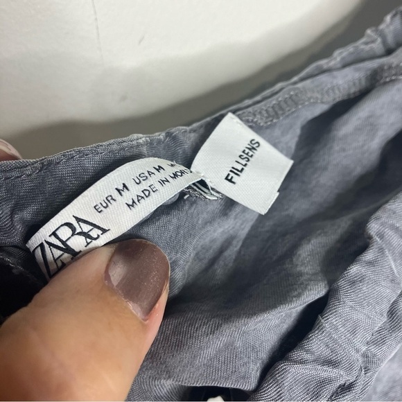 Zara bra‎ top size medium gray - Picture 2 of 4